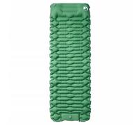 Matelas isolant auto-gonflant avec coussin, vert, 193 x 66 x 6 cm, en nylon 40D, imperméable, ultra léger, pliable, compact, pour camping, randonnée, plein air, sommeil