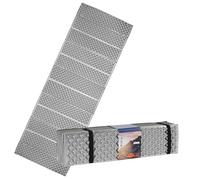 Matelas isolant de camping ultra léger pliable argenté - 180 x 59 cm - Tapis de sol thermique en mousse - Tapis de sol thermique - Tapis de camping - Tapis de couchage - Tapis de plage - Tapis de