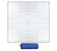 Matelas isolant en film d'aluminium - Tapis de sol pour tente, camping - Imperméable - Tapis de camping thermique isolant - Pour les excursions en plein air, tente de plage