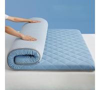 Matelas japonais en latex pour garçons et filles, matelas de sol respirant et portable avec technologie de rebond lent, idéal pour le camping et le dortoir (80 x 190 cm)