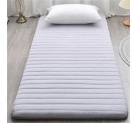 Matelas Japonais Futon, Matelas Épais pour Sol, Tatami Double Futon Respirant Réduisant La Pression, Tapis Doux pour La Maison Le Camping Et Le Canapé(Grey,90x190cm)