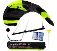 Matelas Kite Paraflex Trainer 3.1 Jaune Fluo - WOLKENSTURMER - Cerf-volant d'entraînement à quatre lignes