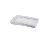 Matelas langer PVC + 2 �ponges amovibles - Blanc imprime à toiles