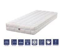 Matelas Latex Naturel 90x190 x 23 cm Très Ferme - Tissu 100% Coton - Déhoussable Housse Lavable - 7 Zones de Confort - Noyau Poli Lattex HR Dernière Génération - Très Respirant G