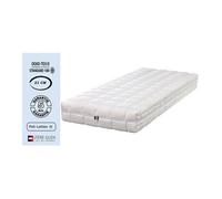 Matelas latex naturel + alèse 90x190 x 21 cm souple - déhoussable housse lavable - 7 zones de confort - noyau poli lattex hr dernière génération
