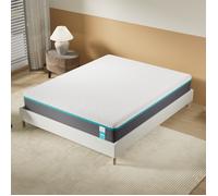 NOVEMBER- Matelas YPSILON « équilibré » 90x190cm - Technologie Hybride : Latex Naturel & Mémoire de Forme - Épaisseur 28cm - Soutien Tonique & RÉPARATEUR - Label sanitized(Anti bactérien/acarien)