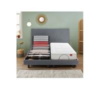 Matelas lit électrique en ressorts ensachés et mémoire de forme Epeda Balade - 100x200 G