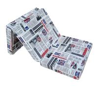 Matelas lit futon pliable pliant 195x65x10 cm choix de dessin multicolore (London2)