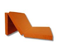 Matelas lit futon pliable pliant - NATALIA SPZOO - orange - Mousse polyuréthane - 1 personne