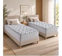 Matelas - LITERIE JULIEN - MATHIEU - 90x190 cm - 20,5 cm - 5 Zones de Confort