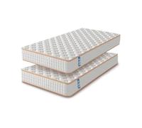 Matelas LOT 2 ERGO CONFOR 90x190 cm Mousse à Mémoire Épaisseur epaisseur 18 cm MOCOERL