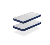 Matelas LOT 2 ERGO CONFORT 80X200 Epaisseur 14 CM - Rembourrage super soft - Juvénil - idéal pour les lits gigognes