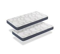 Matelas LOT 2 ERGO CONFORT 90x190 Epaisseur 14 CM - Rembourrage super soft - Juvénil - idéal pour les lits gigognes
