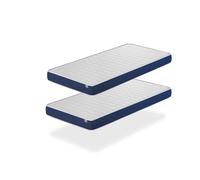 Matelas LOT 2 ERGO CONFORT 90x200 cm Épaisseur 14 CM - Rembourrage super soft - Juvénil - idéal pour les lits gigognes