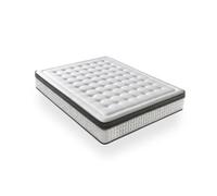 Matelas LUXIABED Premium 200x200 cm - Matelas Hybride - Mémoire de Forme + Ressorts Réversible - été/hiver - Épaisseur 30 cm