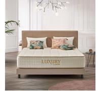 Luxury 160x200 cm - Multicouches HR - Blue Latex - Très épais 30 cm, Mousse à Mémoire de forme, 7 zones, Confortable - 2 faces été, hiver