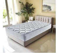 Matelas mathieu a Ressorts Ensaches 4 cm Memoire de Forme 80 Kg-m3 - 90x190 Hauteur -- 21 cm - Accueil Ferme - Soutien Ferme -...