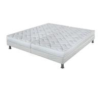 Matelas Melissa + sommier tapissier Omega - 2x90x190 - Mousse - Hauteur 13 cm