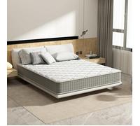 Matelas Mémoire 160x200 Épaisseur 25 CM Matelas à Mémoire en Mousse 7 Zones Fermeté Moyenne 160x200x25 cm