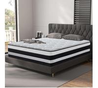 Matelas Memoire de Forme 160x200 cm - Ép 28cm - Luxe Literie - Durable - Respirante - Fermeté Moyenne H3 - Ergonomique 10 zones
