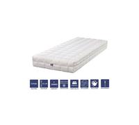 Matelas Mémoire de Forme 160x200 x 23 cm Ferme - Spécial Sommier Electrique - Déhoussable Housse Lavable - 7 Zones de Confort - Noyau Poli Lattex HR