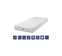 Literie Julien Matelas Face de Contact Mémoire de Forme 90x200 x 23 cm Très Ferme - Spécial Sommier Electrique - Déhoussable Housse Lavable - 7 Zones de Confort - Très Respirant