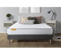 Matelas Memoire de forme + sommier gris 140x200 Memo