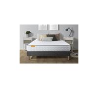 Matelas Mémoire de forme + sommier gris 160x200 Memo