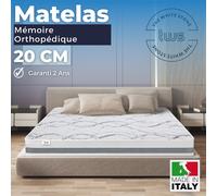 Matelas Memory 20 cm | Ergonomique, hypoallergénique, respirant, orthopédique