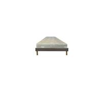 Matelas Mina+Sommier Gregory gris 70x190x19,5cm-2 Faces : Souple et Très ferme-Tissu a l'Aloe Vera