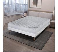 Matelas Montana - EBAC - 140x190 cm - Mousse polyuréthane - Blanc - epaisseur 18 cm - Equilibré - Hypoallergénique
