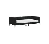 Vidaxl Lit De Jour Avec Matelas Noir 100x200 Cm Velours Noir