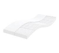 vidaXL Matelas en mousse blanc 100x210 cm 7 zones dureté 20 ILD