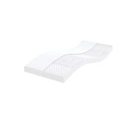 vidaXL Matelas en mousse blanc 100x220 cm 7 zones dureté 20 ILD