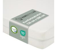 Matelas Mousse 120x200 cm h2 Confort Rouleau Blanc Chambre à Coucher Homestyle4u