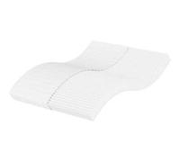 Matelas mousse 120x200 cm vidaxl accueil ferme soutien moelleux épaisseur 17 cm 5 zones + housse de matelas G