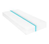 Matelas mousse 140x200 cm accueil souple soutien ferme epaisseur 16 cm 7 zones housse de matelas