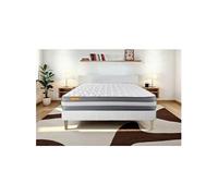 Matelas mousse 160x200 cm accueil enveloppant soutien ferme épaisseur 24 cm 3 zones