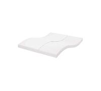 Matelas mousse 160x220 cm soutien moelleux epaisseur 10 cm 7 zones housse de matelas