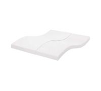 Matelas en mousse blanc 90x200 cm 7 zones dureté 20 ILD matelas de lit vidaXL