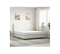 vidaXL Matelas en mousse à mémoire de forme blanc 200x200x17 cm doux