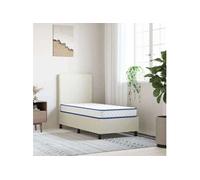 vidaXL Matelas en mousse à mémoire de forme blanc 80x160x17 cm doux