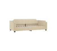 vidaXL Lit de repos sans matelas Tissu crème 80x200 cm
