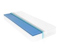 Matelas mousse 80x200 cm accueil ferme soutien mi-ferme épaisseur 18 cm 5 zones + housse de matelas