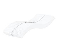 vidaXL Matelas mousse 80x200 cm Accueil souple, soutien souple, 17 cm, 5 zones + housse - Blanc