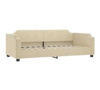 vidaXL Lit de repos sans matelas Tissu crème 80x200 cm