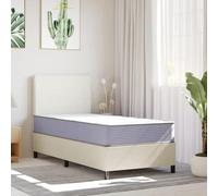 Matelas Mousse 90x190 cm Double Face Réversible, Sans Ressorts, Roulé | Tissu respirant doux, confort multicouche, absorption bruit vibrations, réversible deux côtés, livré compressé