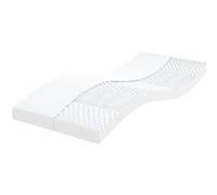 Vidaxl Matelas En Mousse Blanc 90x190 Cm 7 Zones Dureté 20 Ild Blanc