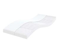 Matelas en mousse blanc 90x200 cm 7 zones dureté 20 ILD matelas de lit vidaXL