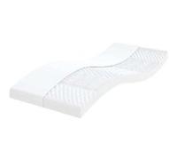 Vidaxl Matelas En Mousse Blanc 90x220 Cm 7 Zones Dureté 20 Ild Blanc